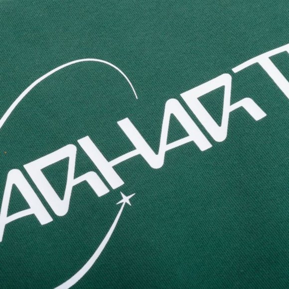 Men’s Carhartt WIP Orbit Crewneck Sweatshirt (Treehouse/White) - Picture 4 of 6